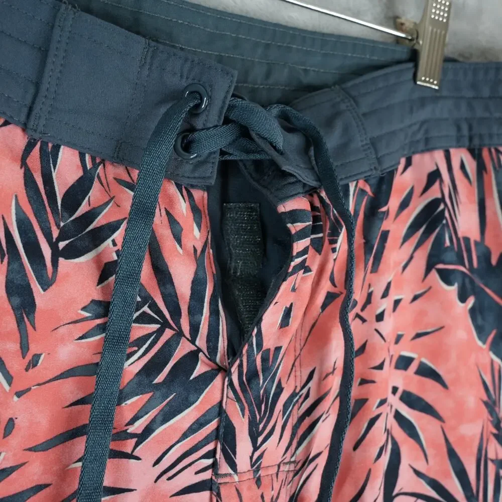 Old Navy Board Shorts Mens 38x9 Floral Palms Swimwear Beach Stretch‎